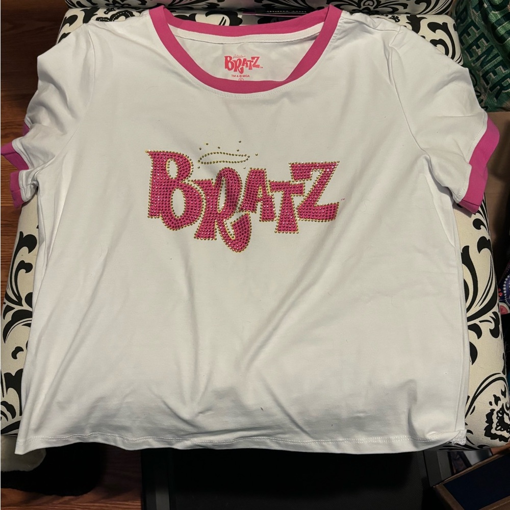 Bratz Rhinestone Girls Ringer Baby T-Shirt